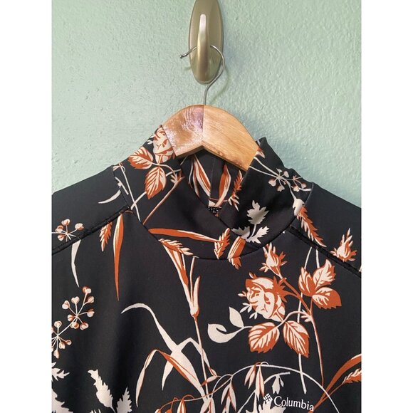 Columbia Women's Black Brown‎ Floral Pullover Sweater Top Size Small - Picture 7 of 9